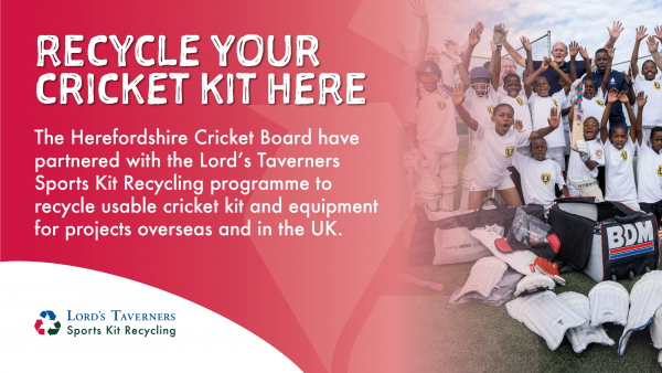 Recycle your cricket kit! 